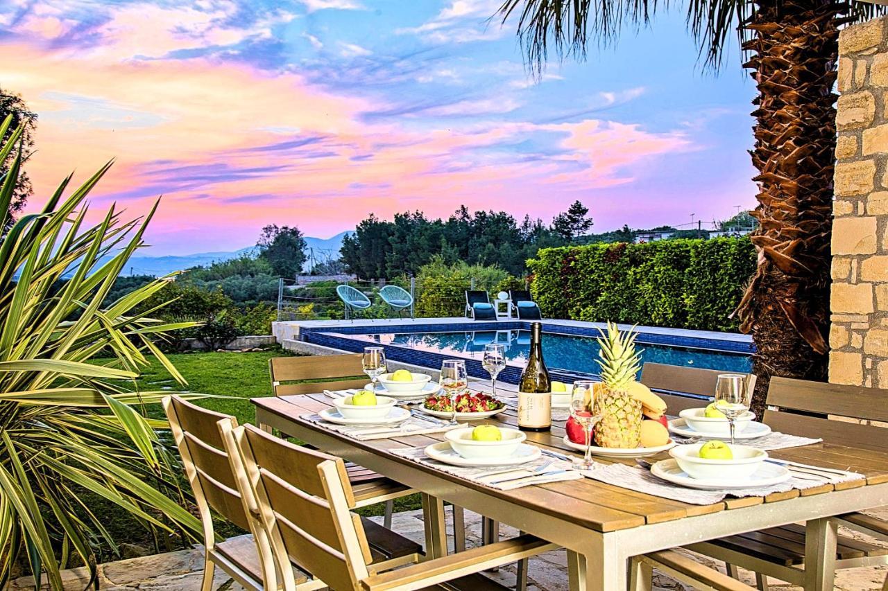 Cretan Mansion With Heated Swimming Pool Villa Georgioupoli Exteriör bild