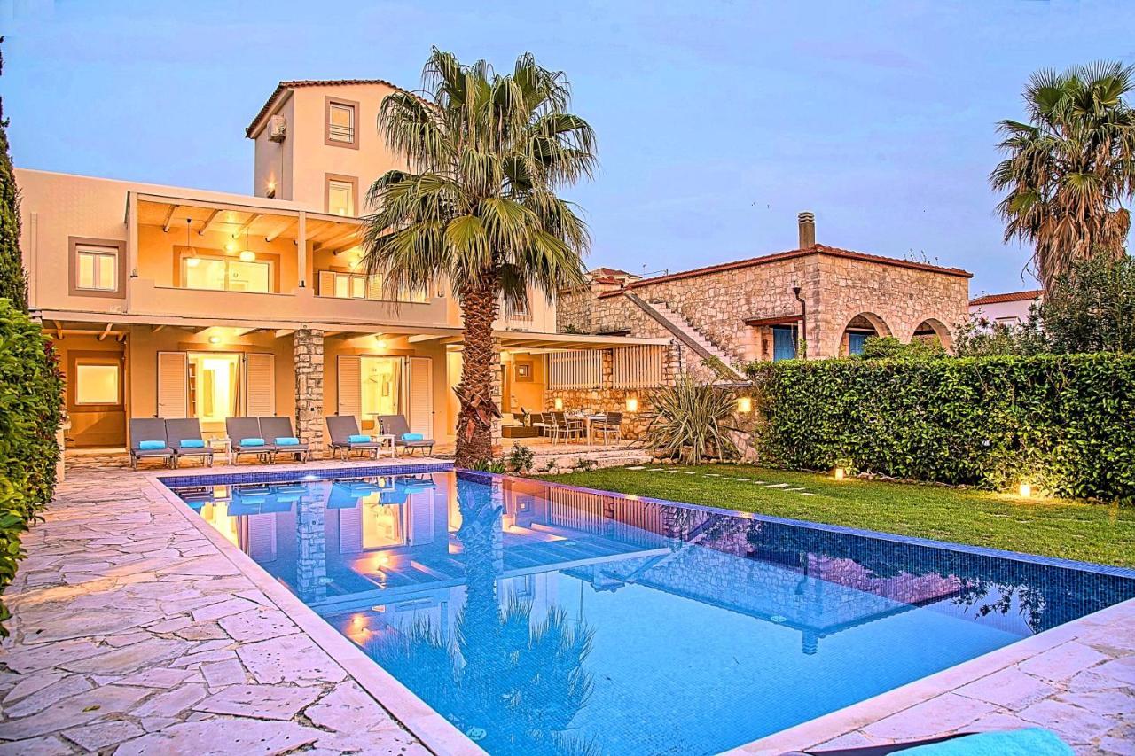 Cretan Mansion With Heated Swimming Pool Villa Georgioupoli Exteriör bild